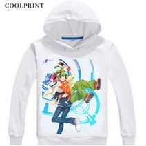 [해외] FUJIKI YUUSAKU MENS 후드 YUGIOH VRAINS 드래곤 방화벽 FAIYA WOURU 스웨트 STREETWEAR ANIME HOODIE 프린트 긴 후드, 하늘색 S