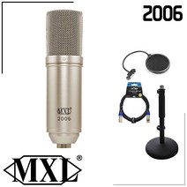 MXL2006 콘덴서 마이크   로데 DS1 일자형 마이크스탠드 패키지 인터넷방송 BJ 입문용 유튜브 개인방송 홈레코딩 케이블 팝필터 포함