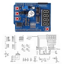 다기능 실드 ProtoShield 다기능 확장 보드 센서 실드 모듈 arduino용 디지털 디스플레이 4 개 포함