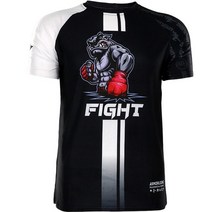 무에타이 트렁크 바지 용품 시합용 격투 복싱 남자 권투 반 인쇄 mma 반 킥 싸움 세트 팬더 권투 반 산다 킥 셔츠
