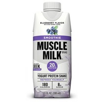 머슬 밀크 프로틴 요거트 쉐이크 330ml 12개 블루베리 Muscle Milk Smoothie Protein Yogurt Shake, 1개