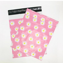 DYDBB 데이지 프린트 택배 가방 우편물 자체 접착 봉투 우편 선물 포장 50 개, [04] 35cm