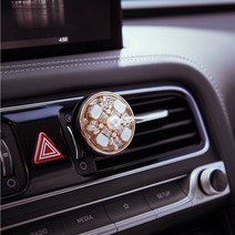 헤카테 유니크 스퀘어 차량용 방향제, 화이트, 그레이프프루트