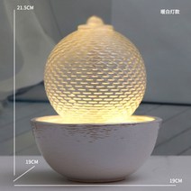 미니분수대 실내분수대 인공폭포 거실 사무실 장식 현관 분수, TT99054-램프