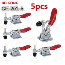 27kg 토글 클램프 퀵 릴리스 수평 타입 모양의 바 목공 도구 201A, 10PCS