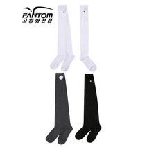 팬텀골프 고양화전점 여성 밍크 방울 골조직 하이 니삭스 양말 221B3SC758, 화이트