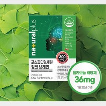 포스파티딜세린 은행잎추출물 징코 PHOSPHATIDYLSERINE 1200mg 60캡슐