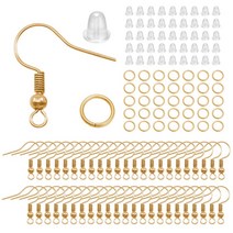 hypoallergenic earring hook 300pcs 귀걸이 만들기 키트 w/ 점프 링 귀걸이 b
