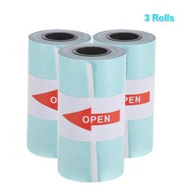 PeriPage A6 포켓 PAPERANG P1/P2 용 자동 접착 인쇄용 스티커 용지 롤 직접 57 30mm 2.17 1.18 인치 감열지, 단일옵션
