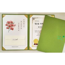 축하상장 감사장케이스 특별한날 환갑 칠순 생일 이벤트선물 부모님용돈 기념일선물 스승의날 어버이날 용돈상장, 기본형