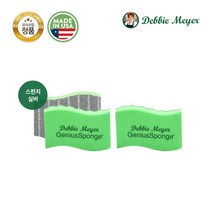 데비마이어 지니어스 스펀지 수세미 실버 2개, 단품, 단품