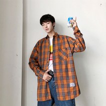 체크남방 남성 긴 소매 와이셔츠 2020 뉴드렌드 흐름 멋진 캐쥬얼 트렌드 가을외투 292482274
