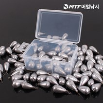 앵글러 다운샷 봉돌 대용량 싱커 민물 바다 루어낚시, 34개