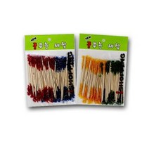 포크 다과 치솔 칫솔 이쑤시게 녹말 일회용 이수시개 이쑤시개 요지 꽂이 과일 치간 치실 1204EA, 1, 본상품선택