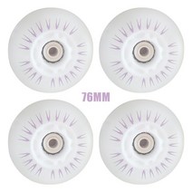 인라인바퀴 구루마마퀴 킥보드바퀴 인라인 롤러 교체 부품 빛나는 실내 실외 PU 90A 슬라이딩 스케이트 바, 02 76mm