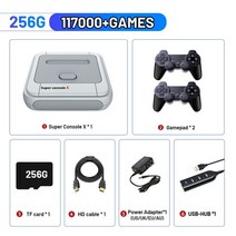 Kinhank 슈퍼 콘솔 x 게임 박스 레트로 게임 콘솔 게임 패드가있는 pspps1n64mamenaomi 용 100000 비디오 게임, 256g 117000 게임, 유럽 ​​연합