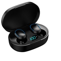 블루투스 무선 인이어 게이밍 커널형 이어폰E7S TWS 무선 헤드폰 5.0 블루투스 이어폰 HIFI 무손실 사운드, 02 Black