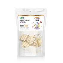 오독오독 맛집 동결건조 오징어 강아지간식, 8개, 10g