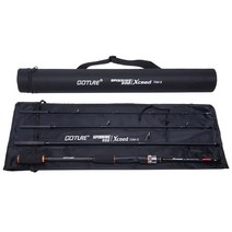 Goture Xceed 후지 가이드 링 탄소 스피닝 캐스팅 낚싯대 M/MH 파워 루어 로드 튜브 가방 포함 여행용 4, 01 Black_06 Spinning-3.3m-MH
