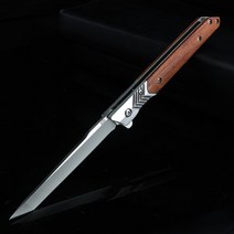 가정용공구 집들이선물 가죽 포함 접이식 나무 손잡이 캠핑 생존 도구 야외 사냥 칼, 04 D, 4D