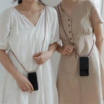 갓샵 핸드폰 목걸이 줄 스트랩 케이스 6color, 갤럭시s10/블랙믹스