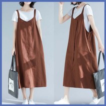 진코어 데일리 베이직 점프수트 멜빵스타일 멜빵원피스 점프수트치마 코디 캐쥬얼룩