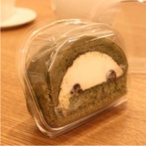 피스롤케익용기 (opp비닐포함9x24) (10개) / 케이스:110 x 90 x 45 mm 비닐: 90 x 240 mm