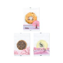 벚꽃 풍경 opp 실링 봉투 쿠키 선물 포장 체리블라썸 100매, 벚꽃정원