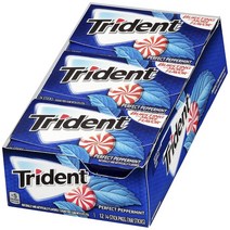 트라이던트 무설탕 자일리톨 껌, 퍼펙트 페퍼민트 (Perfect Peppermint), 168개입, 1.9g