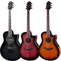 크래프터 노블 NOBLE 3가지색상 소리좋은 통기타 EQ튜너장착 스몰점보 컷어웨이 앰프기타, TPS