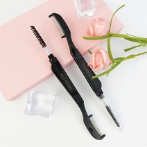 셀프천사 아이 브로우 눈썹 브러쉬 속눈썹 마스카라 겸용 브로우 브러시 스크류 빗, 블랙
