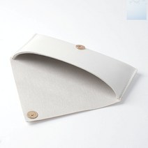 socean 플랫 선글라스 가방 안경 파우치 닦이천 세트 화이트 자석 안경 케이스 선글라스 보관함 플랫 안경 지갑 납