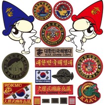 별별아미스토어 당일발송 해병대패치 벨크로 마크 군인마크 밀리터리 태극기 와펜 찍찍이, 일반패치, KP37, 1개