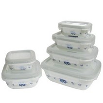 PGM1*^몰코렐 백합 반찬통 직사각 200ml 냉장보관 밀폐 용기 음식 반찬^*1췤pgm, a^^*옵션없슴