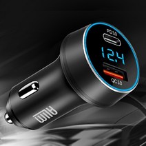 아림 QC3.0 + PD 포트 볼트 게이지 차량용 고속 충전기, HSC-3000, 혼합색상