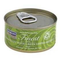 [피쉬포캣] 고양이 참치&초록입홍합 캔 70g 전연령용