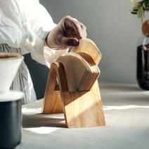 우드 원목 핸드드립 커피 필터 여과지 홀더 케이스 거치대 보관함 스탠드 수납함 백, 단품