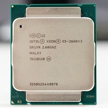 CPU 인텔 제온 CPU E52660V3 SR1XR 2.60GHz 10 코어 25M LG 호환 호환A20113 V3 프로세서 E5, 한개옵션0