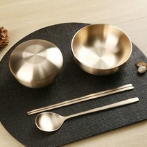 [순수담] 명인 명장 전통 방짜유기 1인 반상기 세트, 상세 설명 참조