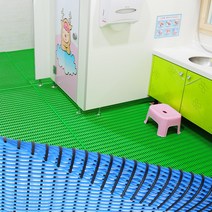 미끄럼방지매트 50X50욕실 화장실 물빠짐 발판 패드 깔판 바닥 롤 튜브매트 건식 수영장 목욕탕 논슬립, 오렌지