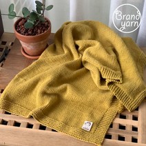 브랜드얀 밀키코튼(블랙) 니트블랭킷 DIY 패키지(+도안), 밀키블랙(3볼) 30 블루진