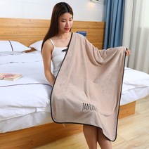 목욕 타올 여자 성인용 순면 흡수 타올 남녀 가정용보다 귀엽다, 6월【6월】, 카키[목욕타월 70*140]