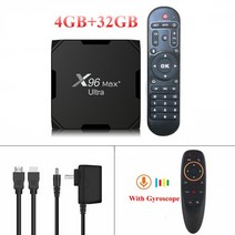 듀얼 와이파이 BT HDR 울트라 TV 박스 안드로이드 11 암로직 S905X4 쿼드 코어 4GB 64GB AV1 8K 미디어 플레이어 셋톱 박스 X96 MAX Plus 2GB 1, 3.미국 플러그  4G 32G G10S