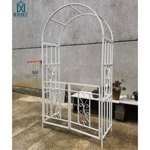 아치문 정원문 화원 아치형 대문 야외 결혼식 가든 옥상 꾸미기 어린이집 유치원, 크다, 화이트