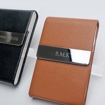 BC004 카드 지갑 자석 명함 케이스 이니셜 로고 각인무료 (주문메모에 기재), 패션그레이