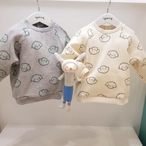 아가방 40% 봄 베이비페어 푸들 그림이 아쿠 귀여워 푸들푸들 맨투맨 유아티셔츠 고급스럽게 쟈가드 소재 놀이복 뒷트임 단추 있어서 입고 벗기도 편해요 외출복