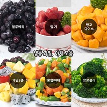 푸드마을 냉동과일 과일3종 열대과일믹스 500g 망고 파파야 용과, 1개, 과일3종 500g