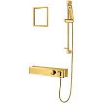 다인 DB911SET 아이언 선반형 샤워수전세트 리얼골드 용헤드 기, 단품
