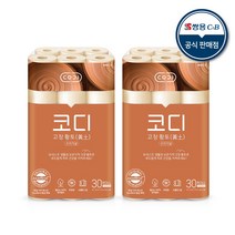 코디 고창황토 오리지널 천연펄프 3겹 화장지 25m, 2팩, 30롤
