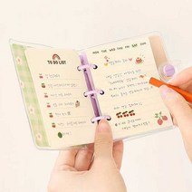 엠플래닛 중학생공 예쁜하이틴 유니크 미니휴대용 팬시 포켓북 학생선물용 똑딱이 9W9C34F7, 1개